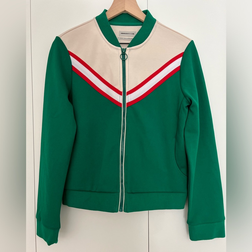 Urban outfitters retro inspired strip detail track jacket Size M